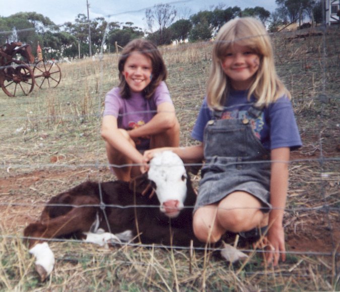 kids and calf